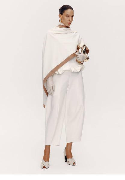ATELIER MISS LU Old Money Sheep Wool Blend Scarf - TENSE.