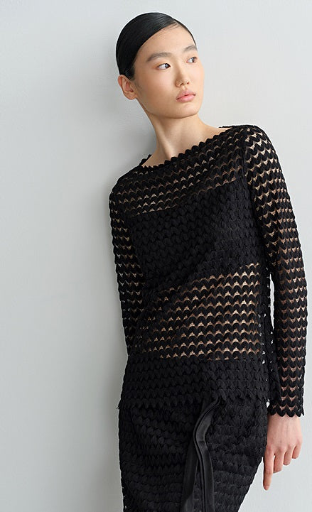 COMME MOI  women's sexy cut-out shoulder top - LILLIAN.