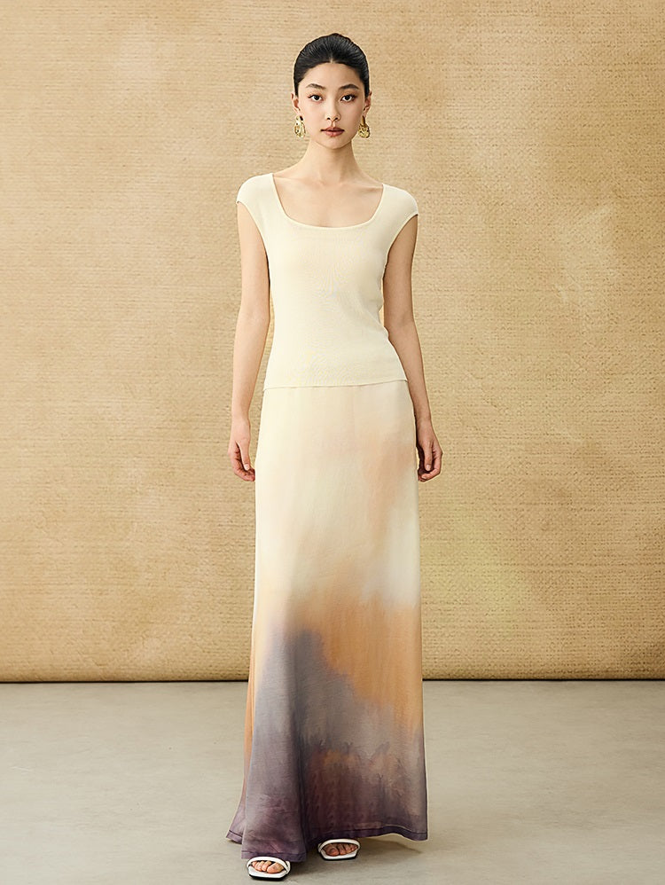 HECO Chinese U-neck Shoulder Top Early Summer Popular Cool Wear - MART.