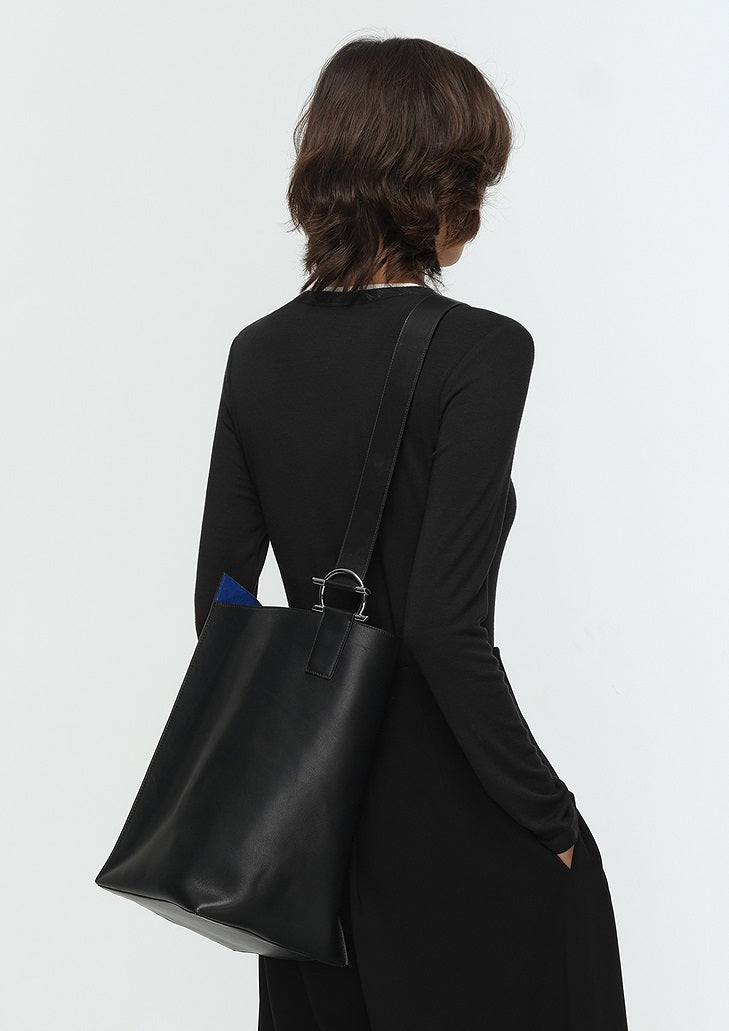 COMME MOI Lu Yan designer new women's irregular split barrel bag shoulder bag - FAITH.