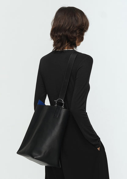 COMME MOI Lu Yan designer new women's irregular split barrel bag shoulder bag - FAITH.