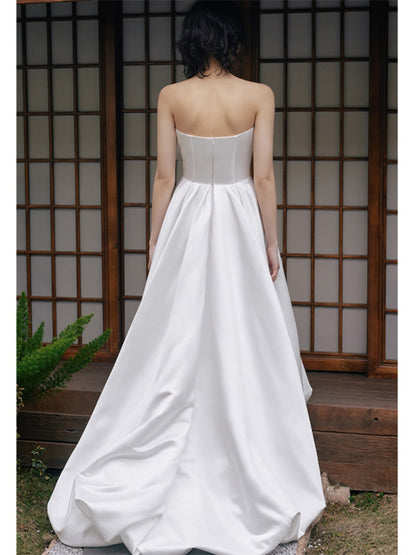 Goudin Dress, high-end, light luxury, niche bandeau dress - take