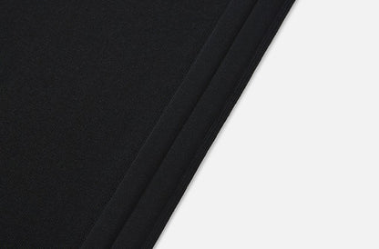 ZHUCHONGYUN Black Drawstring Straight Knit Skirt-ITSUKI.