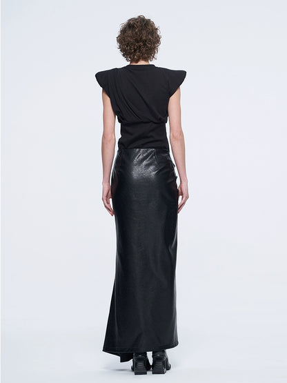 ANNAKIKI designer model Four-pointed star one-piece skirt-LOULAN