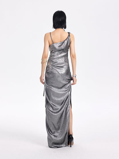 TINY IN two-tone pinch sexy long skirt -SAKUNA