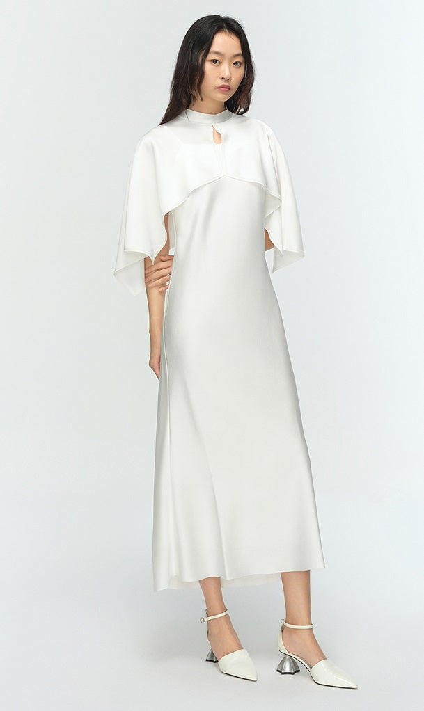 COMME MOI Lv Yan Designer Summer Women's Straight Neck Sexy Slip Dress - IVY.