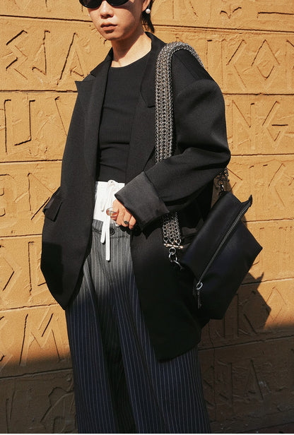 IUBALLET Versatile Black Leather  Bag - PART.