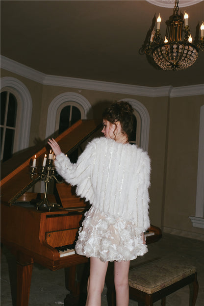 Wardrobes by Chen Luxury Strapless Embroidered Crystal Flower Evening bridal Dress-Florence