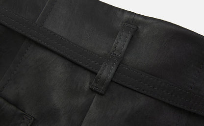 ZHUCHONGYUN A-line silhouette strappy cropped Short-HOUSE.