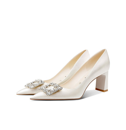 pjjuu  celebrity pointed toe bridal wedding shoes - WARS