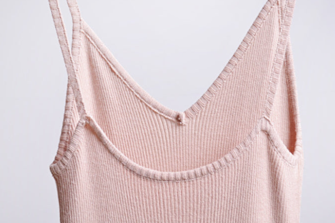 DOLLY Luxury Simple V-Neck Sleeveless Slim Fit Knitted Split Hip Date Dress-KELA