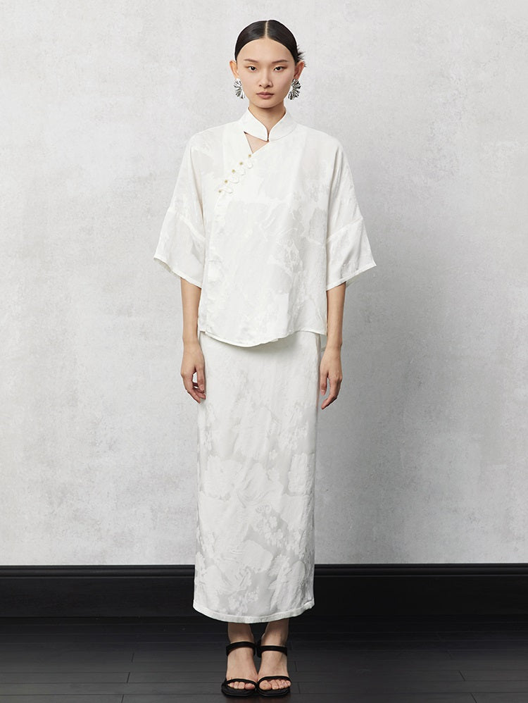 HECO Pleated Feminine Slit Long Skirt Summer - cors.