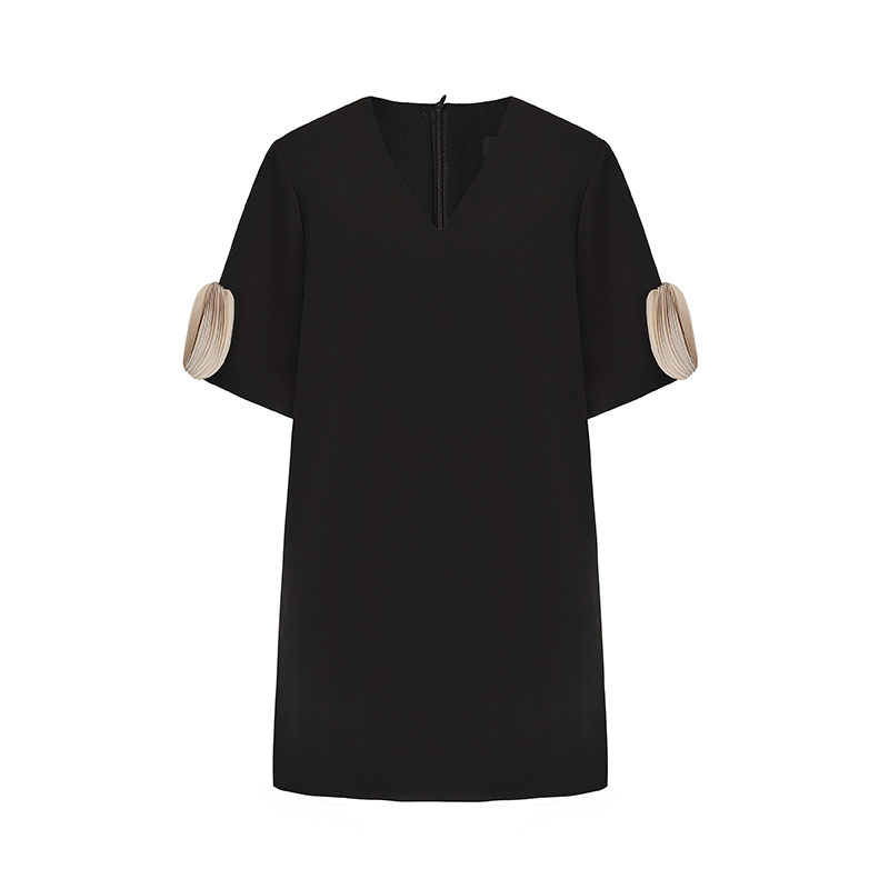 ATELIER MISS LU Cascading Disc Panel A-line Dress - GUIDE