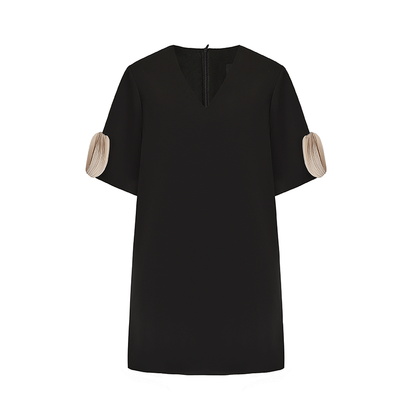ATELIER MISS LU Cascading Disc Panel A-line Dress - GUIDE