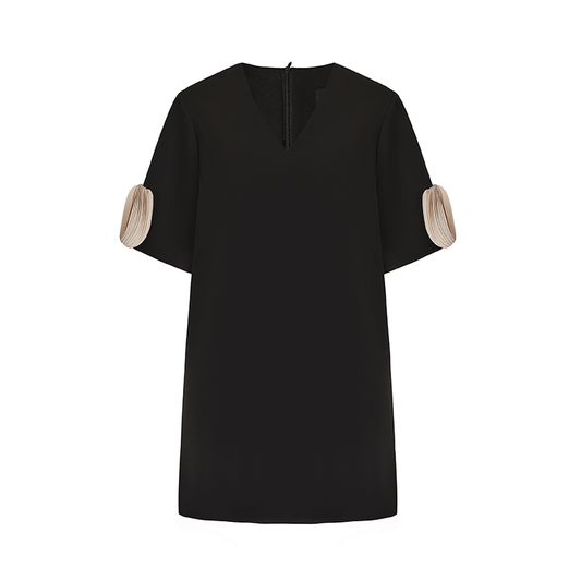ATELIER MISS LU Cascading Disc Panel A-line Dress - GUIDE