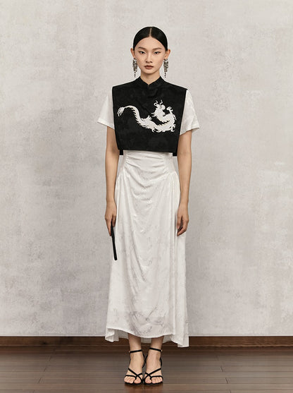 HECO cotton jacquard top short sleeveless women - adam.