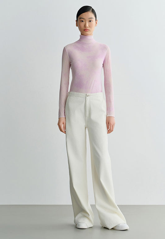 COMME MOI designer Lu Yan wears white denim straight-leg pants - DREAM.