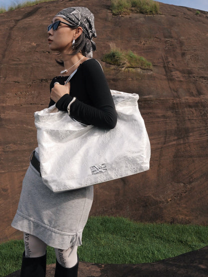 IUBALLET New Lace One Shoulder Crossbody Large Capacity Tote Bag - TREASURE.