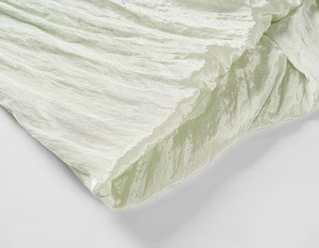 COMME MOI  crinkled lace-up bud midi sleeveless slip dress - PETER.