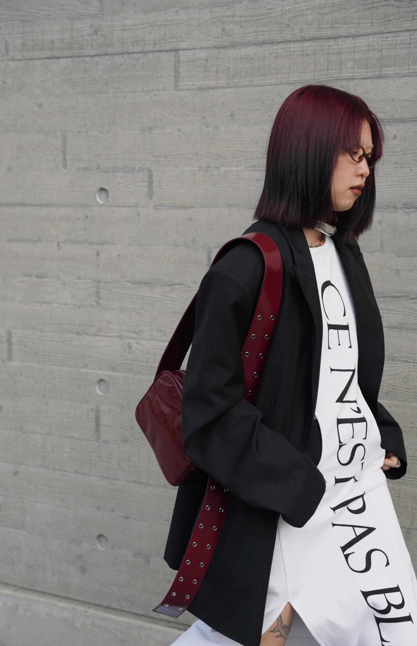 IUBALLET Small Leather Square Bag- GRACE.