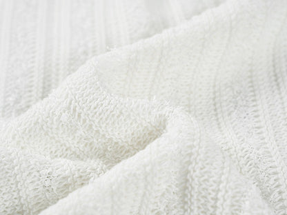 COMME MOI women's cut-out raw edge pullover knit top- VALENTINA.