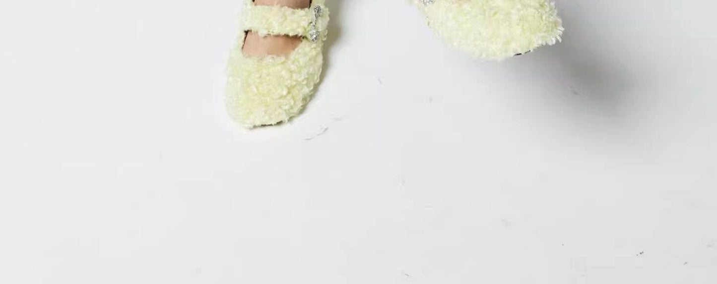 B-FEI Plush Women's Single Shoes-HIMA.