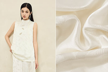 HECO Handmade Beaded Acetate Jacquard Sleeveless Top Women - KING