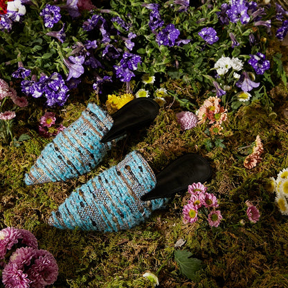 B-FEI couture woven mules slippers-OLEG.