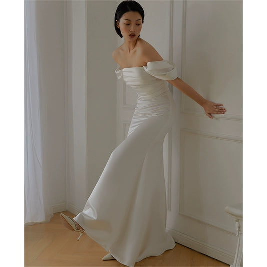 GOUDIN female elegant evening light luxury dress-KILO.