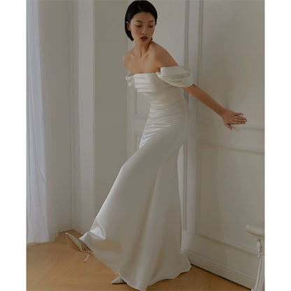 GOUDIN female elegant evening light luxury dress-KILO.