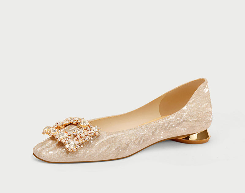 Pjjuu flat ballet wedding Shoes - HOSANNA
