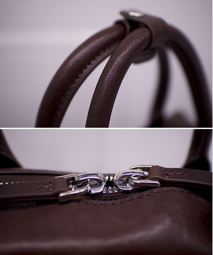 IUBALLET Vegetable-Tanned Leather Vintage Handbag - EARTH.