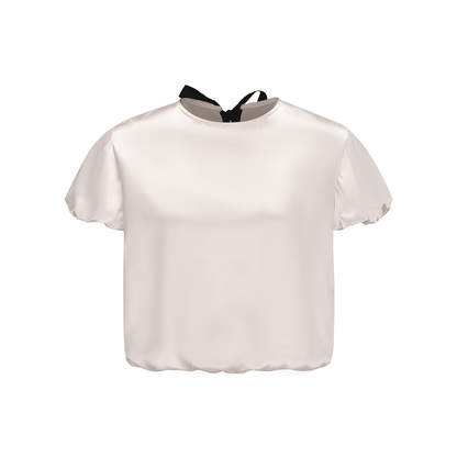 ATELIER MISS LU Glossy Acetic Acid Blend Flower Bud Shape Top - GUIDE