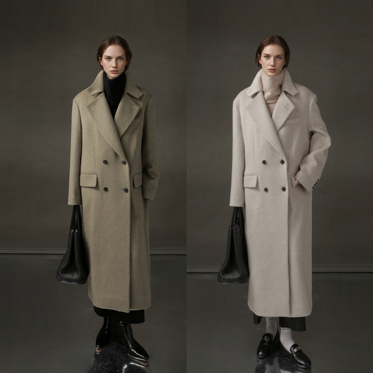 PIAOIN Niche Designer High-End Korean Mid-Length Coat-KATE