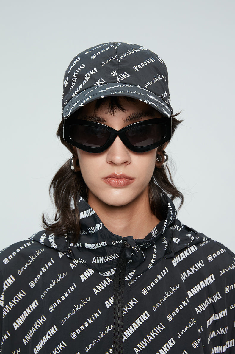 ANNAKIKI Summer Niche Designer Monogram Print Sunscreen Baseball Cap