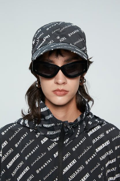 ANNAKIKI Summer Niche Designer Monogram Print Sunscreen Baseball Cap
