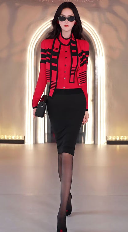 VJE  Long Sleeve Knit Slim Fit Inner Sweater Top -NEM.