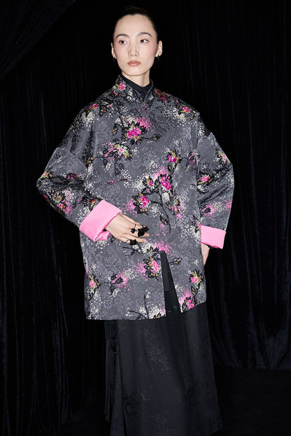 M essential Ma Kai designer Cherry Blossom Print  Pipa Jacket - NAIL.