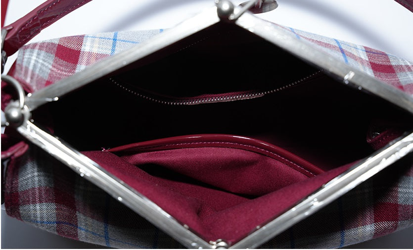 IUBALLET Classy Vintage Plaid Arm Bag - MALDAVIES.