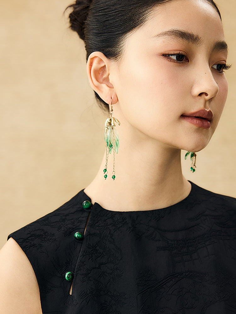 HECO Chinese Diagonal Jacquard Round Neck Vest - HOVER.