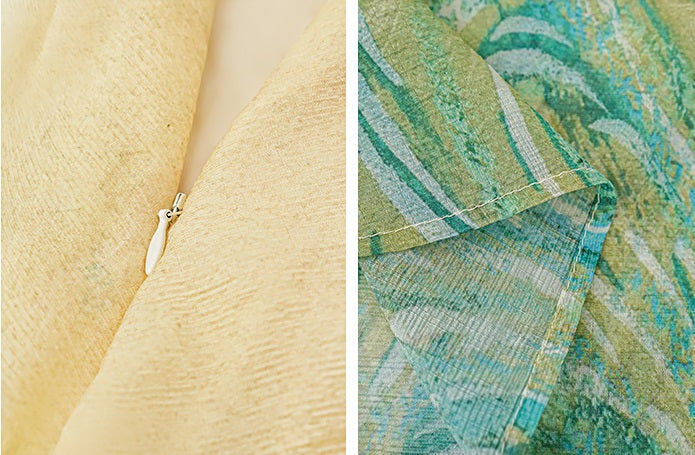 HECO Chinese Style Gradient Print Summer Temperament Charm Skirt - ZADE.