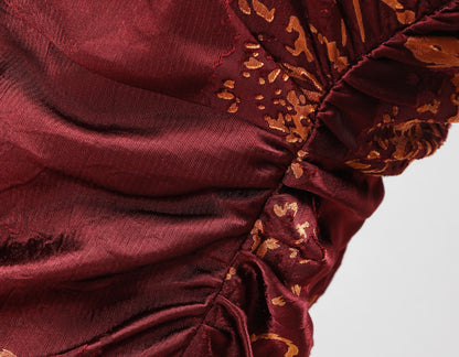 WANGXO | Mercerized Touch Silk  Sleeveless Maxi A-Hem Dress -SYRA.