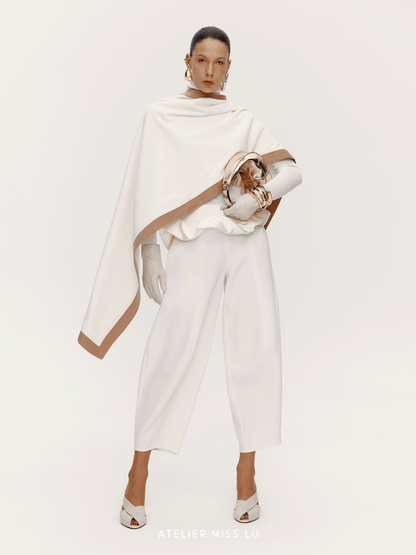 ATELIER MISS LU [After the Drama] New Artistic Scimitar Silhouette Pants - GRAT.