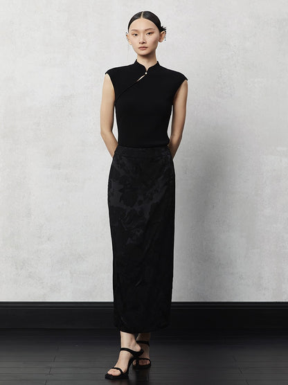 HECO Pleated Feminine Slit Long Skirt Summer - cors.