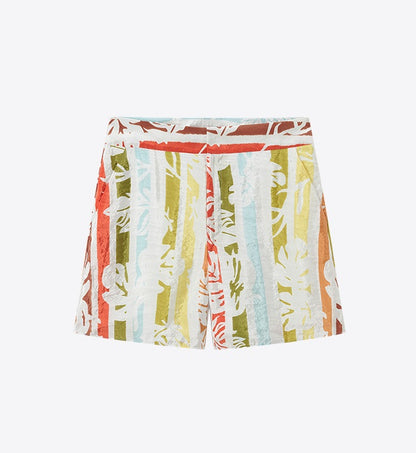 COMME MOI Lv Yan designer summer women's loose casual resort style printed shorts - CHARLOTTE.