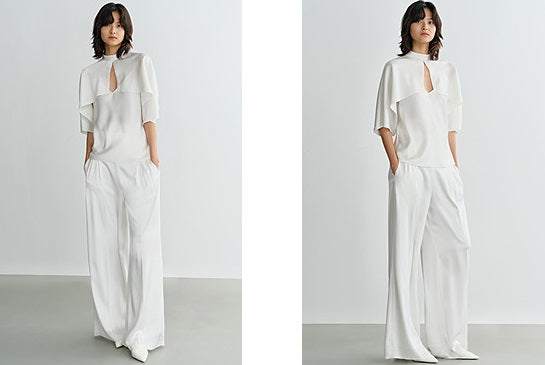 COMME MOI  summer small V neck sexy white inner suspenders - GIANA.