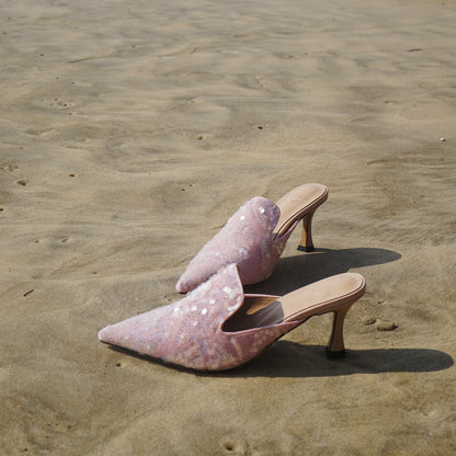 B-FEI pointed toe high-heeled sandals-TENG.
