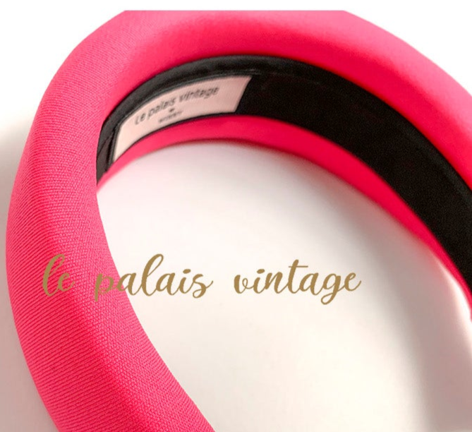 Le Palais Vintage Original  Rose Pink Headband- Rosie.