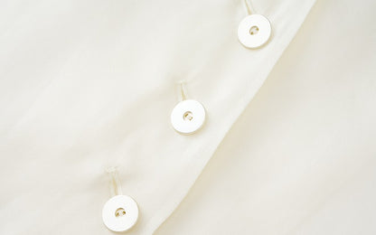 ZHUCHONGYUN new corgan satin curved cut jacket-TOMIOKA.