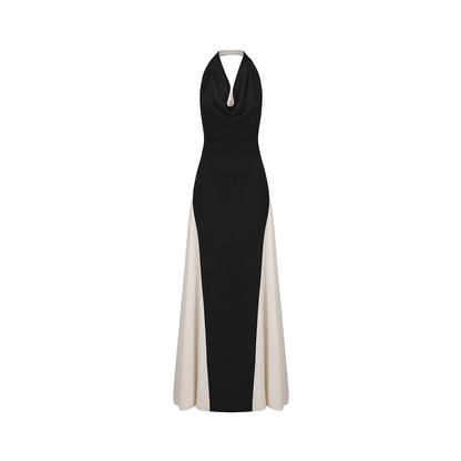 AtelierMissLu Open Back Large Swing Dress Long Skirt - LEVI.